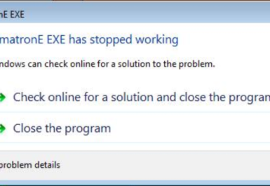 Khắc phục lỗi Stopped working ... của Cimatron